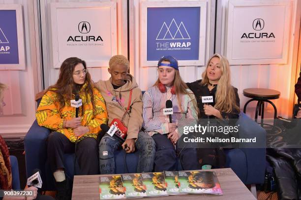 The cast of 'Skate Kitchen' attends the Acura Studio at Sundance Film Festival 2018 on January 21, 2018 in Park City, Utah.