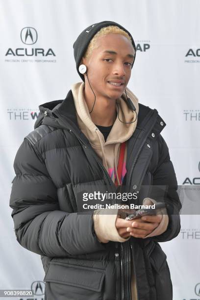 Actor Jaden Smith of 'Skate Kitchen' attends the Acura Studio at Sundance Film Festival 2018 on January 21, 2018 in Park City, Utah.