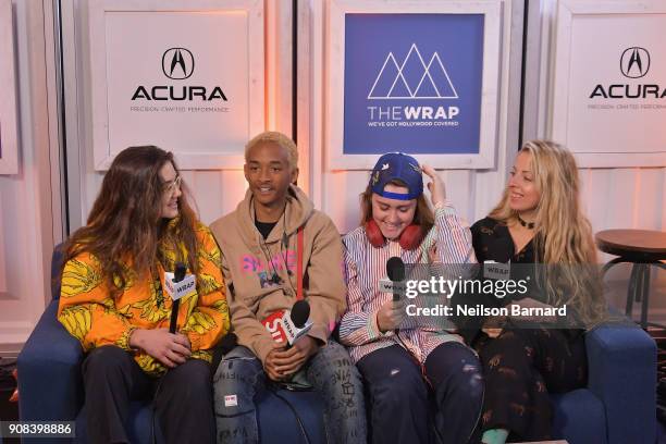 The cast of 'Skate Kitchen' attends the Acura Studio at Sundance Film Festival 2018 on January 21, 2018 in Park City, Utah.