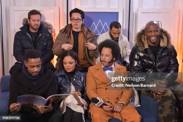 The cast of 'Sorry to Bother You' attends the Acura Studio at Sundance Film Festival 2018 on January 21, 2018 in Park City, Utah.