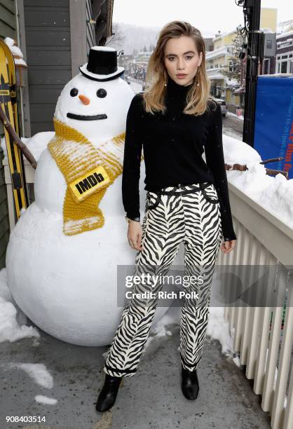 Actor Suki Waterhouse of 'Assassination Nation' attends The IMDb Studio and The IMDb Show on Location at The Sundance Film Festival on January 21,...