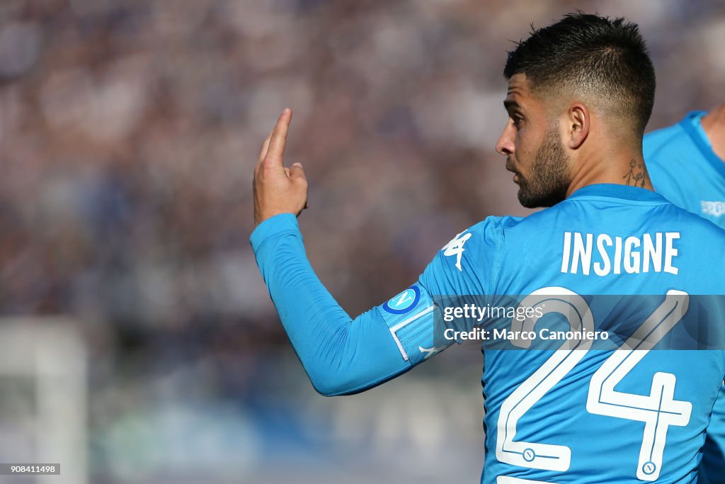 Lorenzo Insigne of Ssc Napoli  during the Serie A football...