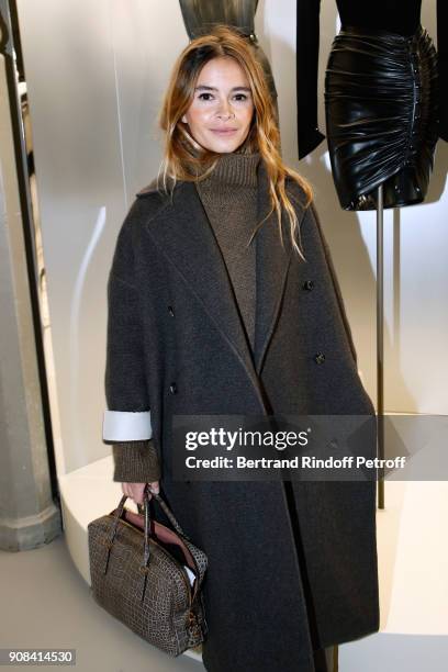 Miroslava Duma attends the "Azzedine Alaia : Je Suis Couturier" Exhibition as part of Paris Fashion Week. Held at "Azzedine Alaia Gallery" on January...