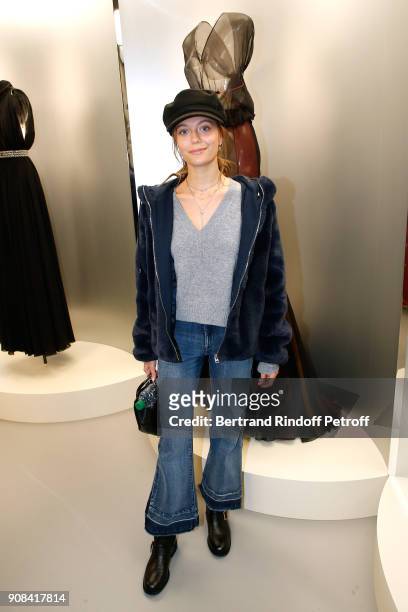 Heloise Agostinelli attends the "Azzedine Alaia : Je Suis Couturier" Exhibition as part of Paris Fashion Week. Held at "Azzedine Alaia Gallery" on...
