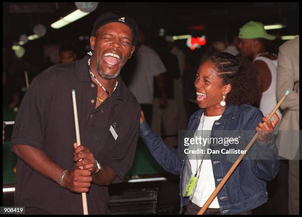 Hollywood, CA. Action hero Samuel L. Jackson attends the 3rd Annual Celebrity Billiards Tournament to benefit City of Hope National Medical center....