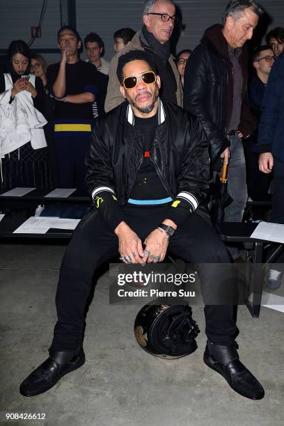 JoeyStarr aka Didier Morville attends the Kenzo Menswear Fall/Winter 2018-2019 show as part of Paris Fashion Week on January 21, 2018 in Paris,...