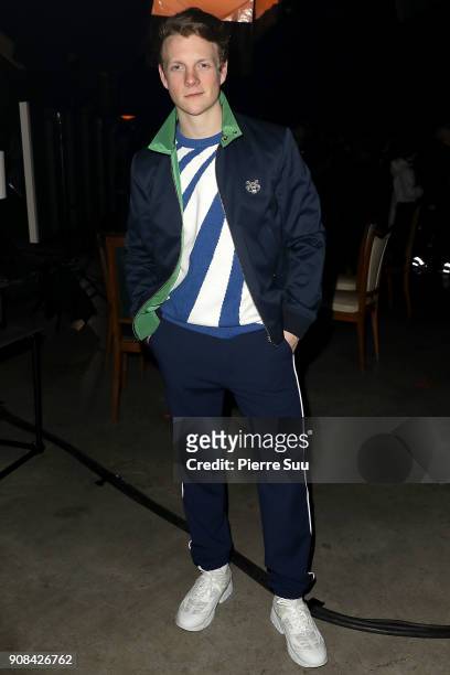 Patrick Gibson attends the Kenzo Menswear Fall/Winter 2018-2019 show as part of Paris Fashion Week on January 21, 2018 in Paris, France.