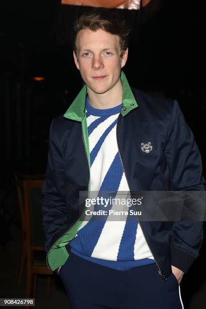 Patrick Gibson attends the Kenzo Menswear Fall/Winter 2018-2019 show as part of Paris Fashion Week on January 21, 2018 in Paris, France.