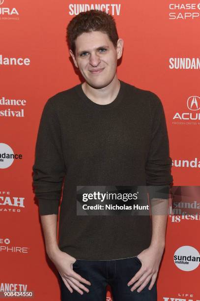 Screenwriter Mike Makowsky attends the "I Think We're Alone Now" Premiere during the 2018 Sundance Film Festival at Eccles Center Theatre on January...