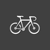 Metallic Icon - Road bicycle