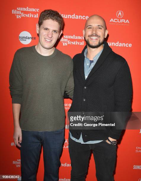 Screenwriter Mike Makowsky and producer Fred Berger attend the "I Think We're Alone Now" Premiere during the 2018 Sundance Film Festival at Eccles...