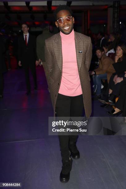 Tinie Tempah attends the Paul Smith Menswear Fall/Winter 2018-2019 show as part of Paris Fashion Week on January 21, 2018 in Paris, France.