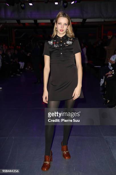Greta Bellamacina attends the Paul Smith Menswear Fall/Winter 2018-2019 show as part of Paris Fashion Week on January 21, 2018 in Paris, France.