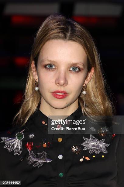 Greta Bellamacina attends the Paul Smith Menswear Fall/Winter 2018-2019 show as part of Paris Fashion Week on January 21, 2018 in Paris, France.