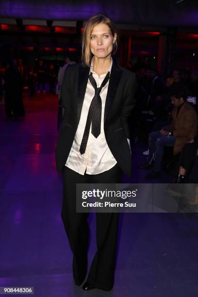 Malgosia Bela attends the Paul Smith Menswear Fall/Winter 2018-2019 show as part of Paris Fashion Week on January 21, 2018 in Paris, France.