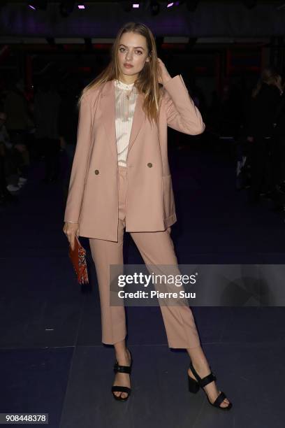 Idina Moncreiffe attends the Paul Smith Menswear Fall/Winter 2018-2019 show as part of Paris Fashion Week on January 21, 2018 in Paris, France.