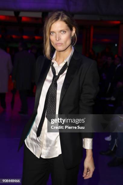 Malgosia Bela attends the Paul Smith Menswear Fall/Winter 2018-2019 show as part of Paris Fashion Week on January 21, 2018 in Paris, France.