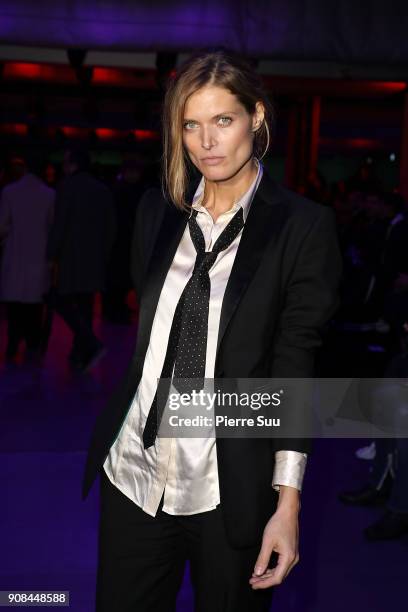 Malgosia Bela attends the Paul Smith Menswear Fall/Winter 2018-2019 show as part of Paris Fashion Week on January 21, 2018 in Paris, France.