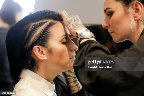 Minu Barati during the Burda Style Lounge on the occasion of the German Film Ball on January 20, 2018 in Munich, Germany.