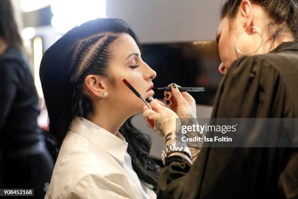 Minu Barati during the Burda Style Lounge on the occasion of the German Film Ball on January 20, 2018 in Munich, Germany.