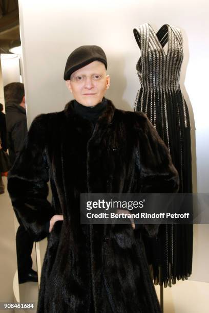 Photographer Ali Mahdavi attends the "Azzedine Alaia : Je Suis Couturier" Exhibition as part of Paris Fashion Week. Held at "Azzedine Alaia Gallery"...