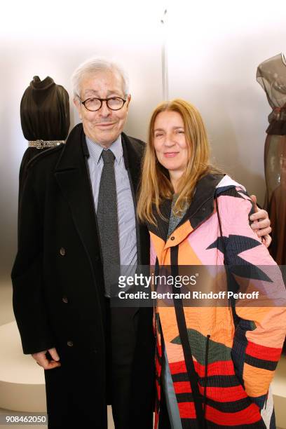 Didier Grumbach and Karla Otto attend the "Azzedine Alaia : Je Suis Couturier" Exhibition as part of Paris Fashion Week. Held at "Azzedine Alaia...