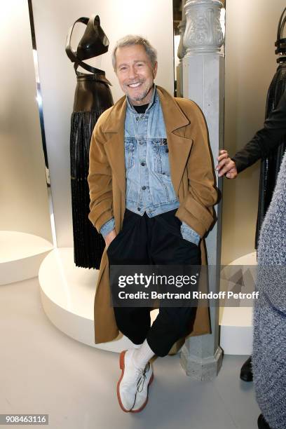 Jean-Paul Goude attends the "Azzedine Alaia : Je Suis Couturier" Exhibition as part of Paris Fashion Week. Held at "Azzedine Alaia Gallery" on...