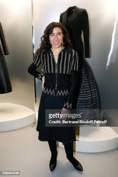 Choreographer Blanca Li attends the "Azzedine Alaia : Je Suis Couturier" Exhibition as part of Paris Fashion Week. Held at "Azzedine Alaia Gallery"...