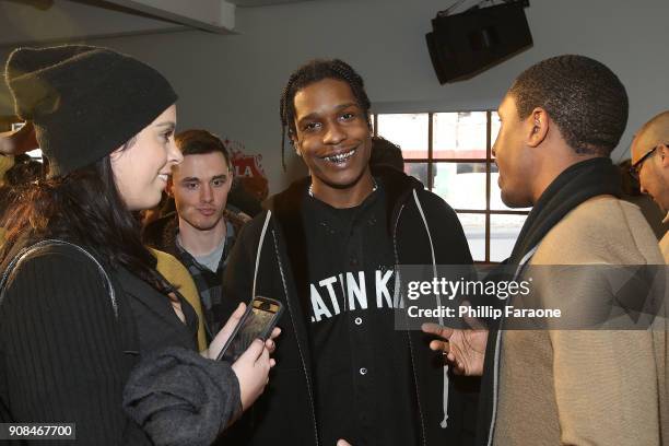 Rocky joins the cast of Monster in a live Q&A hosted by Stella Artois and Deadline.com at Cafe Artois during the Sundance Film Festival in Park City,...