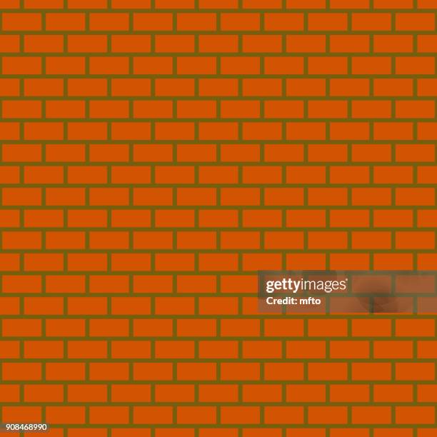seamless brick pattern - gray brick wall stock illustrations