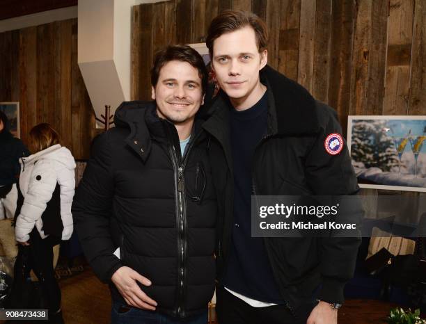 Jason Ritter and Bill Skarsgård attend as Grey Goose Blue Door hosts the casts of game-changing films during the Sundance Film Festival at The Grey...