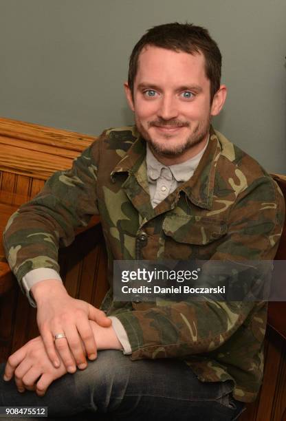 Elijah Wood attends Brunch with the Brits during the 2018 Sundance Film Festival on January 21, 2018 in Park City, Utah.