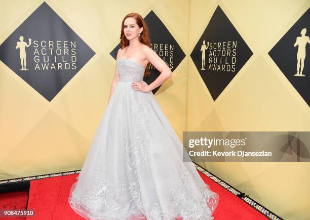 Actor Elizabeth McLaughlin attends the 24th Annual Screen Actors Guild Awards at The Shrine Auditorium on January 21, 2018 in Los Angeles, California.