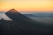 Agua volcano sunset