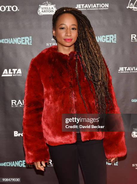 Actor Monique Coleman attends the Gamechanger Films reception at the RAND Luxury Escape during the 2018 Sundance Film Festival at The St. Regis Deer...