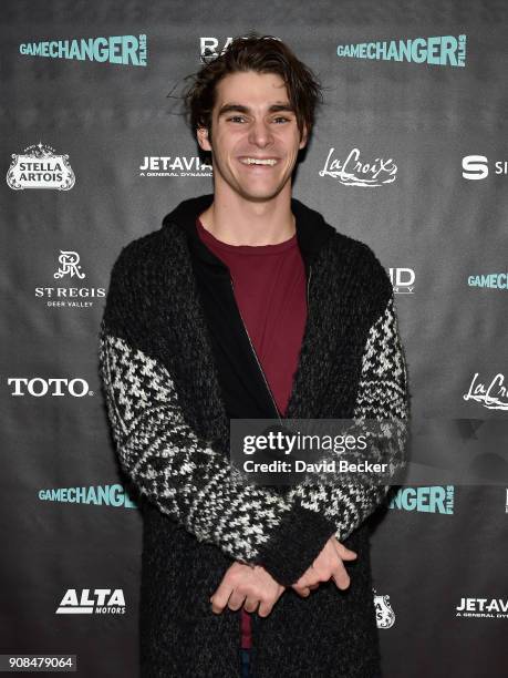 Actor RJ Mitte attends the Gamechanger Films reception at the RAND Luxury Escape during the 2018 Sundance Film Festival at The St. Regis Deer Valley...