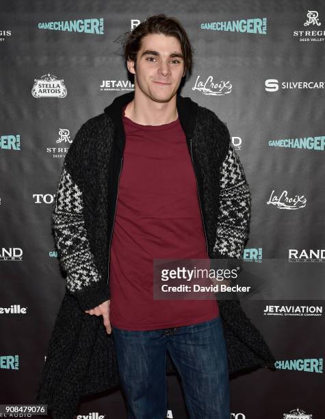 Actor RJ Mitte attends the Gamechanger Films reception at the RAND Luxury Escape during the 2018 Sundance Film Festival at The St. Regis Deer Valley...