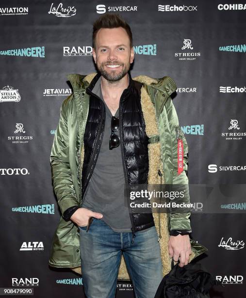 Actor Joel McHale attends the Gamechanger Films reception at the RAND Luxury Escape during the 2018 Sundance Film Festival at The St. Regis Deer...