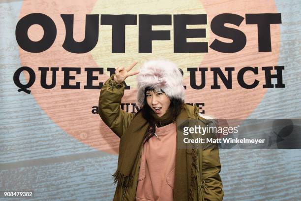 Actor Vivian Bang attends Outfest Queer Brunch at Sundance Presented By DIRECTV NOW and AT&T Hello Lab during the 2018 Sundance Film Festival at Grub...