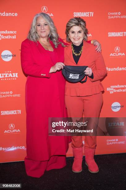 Producer Marta Kauffman and Lawyer Gloria Allred attend the 2018 Sundance Film Festival Premiere of Netflix's original documentary "Seeing Allred" at...