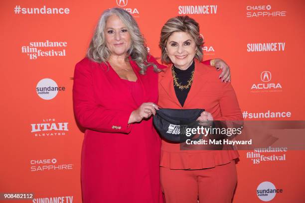 Producer Marta Kauffman and Lawyer Gloria Allred attend the 2018 Sundance Film Festival Premiere of Netflix's original documentary "Seeing Allred" at...