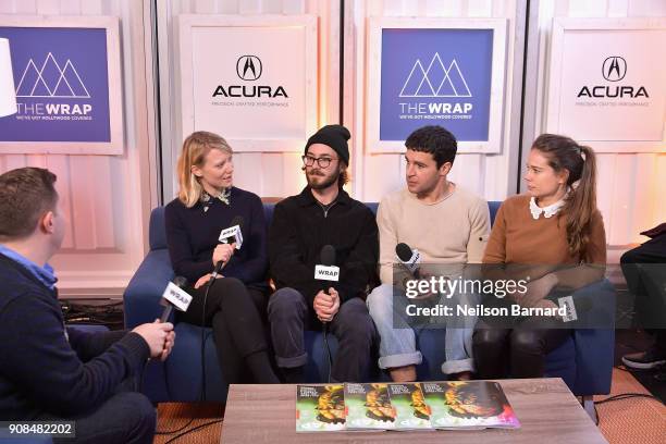 The cast of 'Piercing' attends the Acura Studio at Sundance Film Festival 2018 on January 21, 2018 in Park City, Utah.