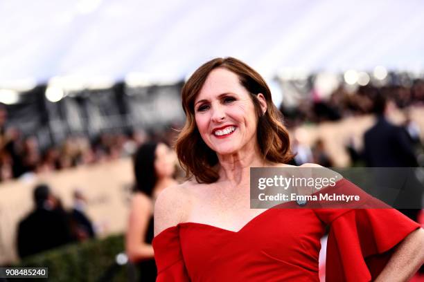 Actor Molly Shannon attends the 24th Annual Screen Actors Guild Awards at The Shrine Auditorium on January 21, 2018 in Los Angeles, California....