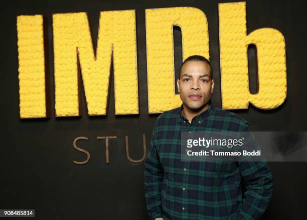 Director Reinaldo Marcus Green of 'Monsters and Men' attends The IMDb Studio and The IMDb Show on Location at The Sundance Film Festival on January...