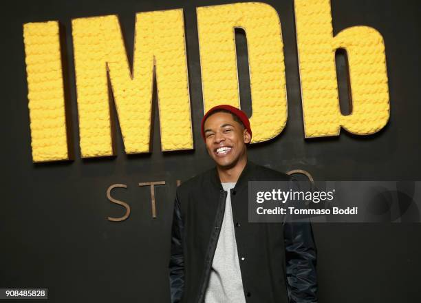 Actor Kelvin Harrison Jr. Of 'Monsters and Men' attends The IMDb Studio and The IMDb Show on Location at The Sundance Film Festival on January 21,...