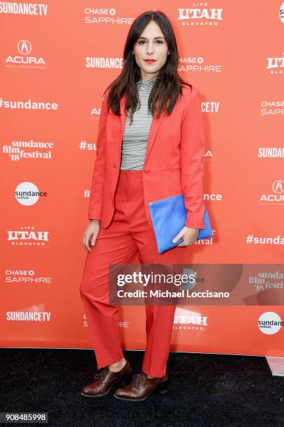 Producer Hannah attends the "Seeing Allred" Premiere during the 2018 Sundance Film Festival at The Marc Theatre on January 21, 2018 in Park City,...