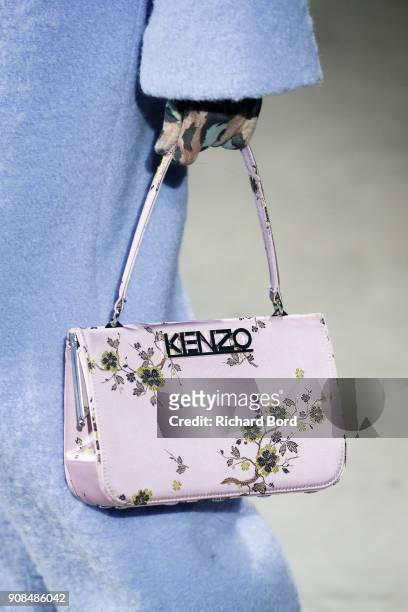 Model walks the runway during the Kenzo Menswear Fall/Winter 2018-2019 show as part of Paris Fashion Week on January 21, 2018 in Paris, France.