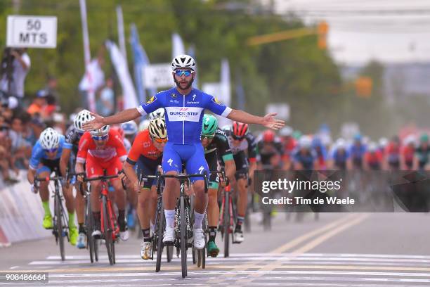 36th Tour of San Juan 2018 / Stage 1 Arrival / Fernando GAVIRIA / Celebration / Niccolo BONIFAZIO / Matteo PELUCCHI / San Juan - Pocito / Vuelta A...