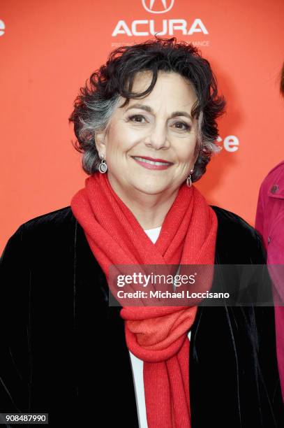 Director Sophie Sartain attend the "Seeing Allred" Premiere during the 2018 Sundance Film Festival at The Marc Theatre on January 21, 2018 in Park...