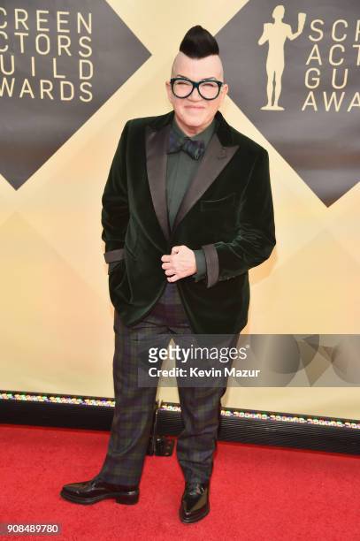 Actor Lea DeLaria attends the 24th Annual Screen Actors Guild Awards at The Shrine Auditorium on January 21, 2018 in Los Angeles, California....